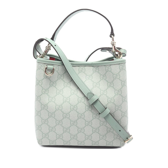 Pre-Loved Gucci Small GG Supreme Emblem Bucket Bag - Picture 1 of 5